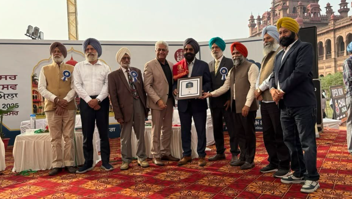 Piara Singh Kudowal honoured as a poet at Khalsa College Amritsar, November 2025