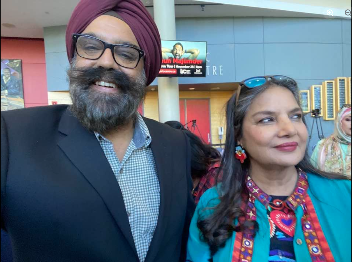 Piara Singh Kudowal at a literary event in Canada