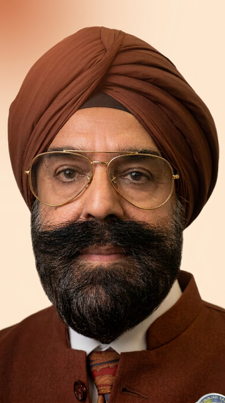 Portrait of Punjabi author and poet Piara Singh Kudowal